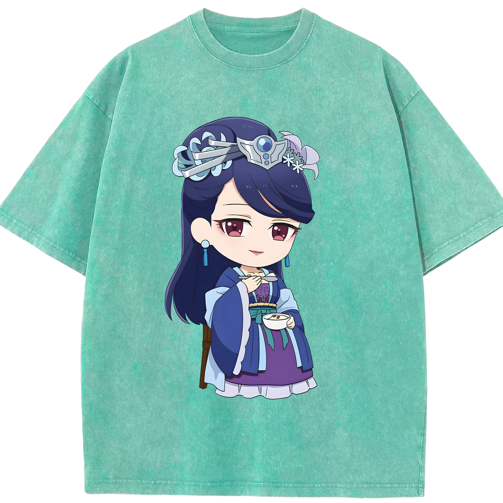 （画像用） 薬屋のひとりごと The Apothecary Diaries 綿100% ヴィンテージ風 半袖Tシャツ（フロントプリント）